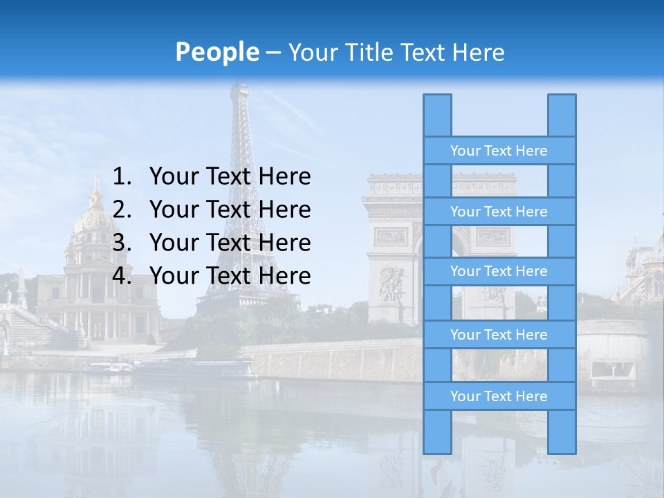 Paris Saintlouis Ciel PowerPoint Template