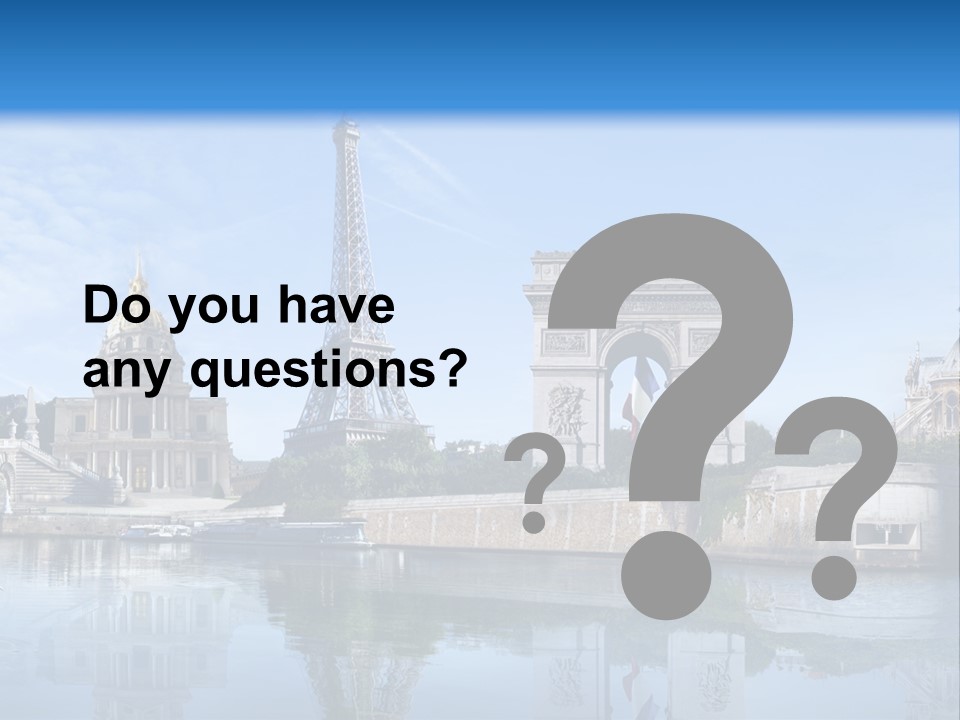 Paris Saintlouis Ciel PowerPoint Template