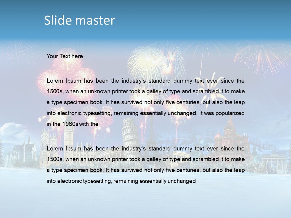 Rome Skiing Paris PowerPoint Template