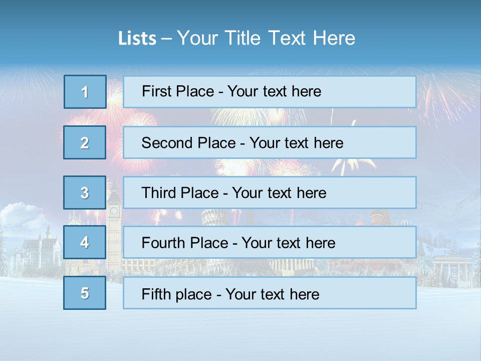 Rome Skiing Paris PowerPoint Template