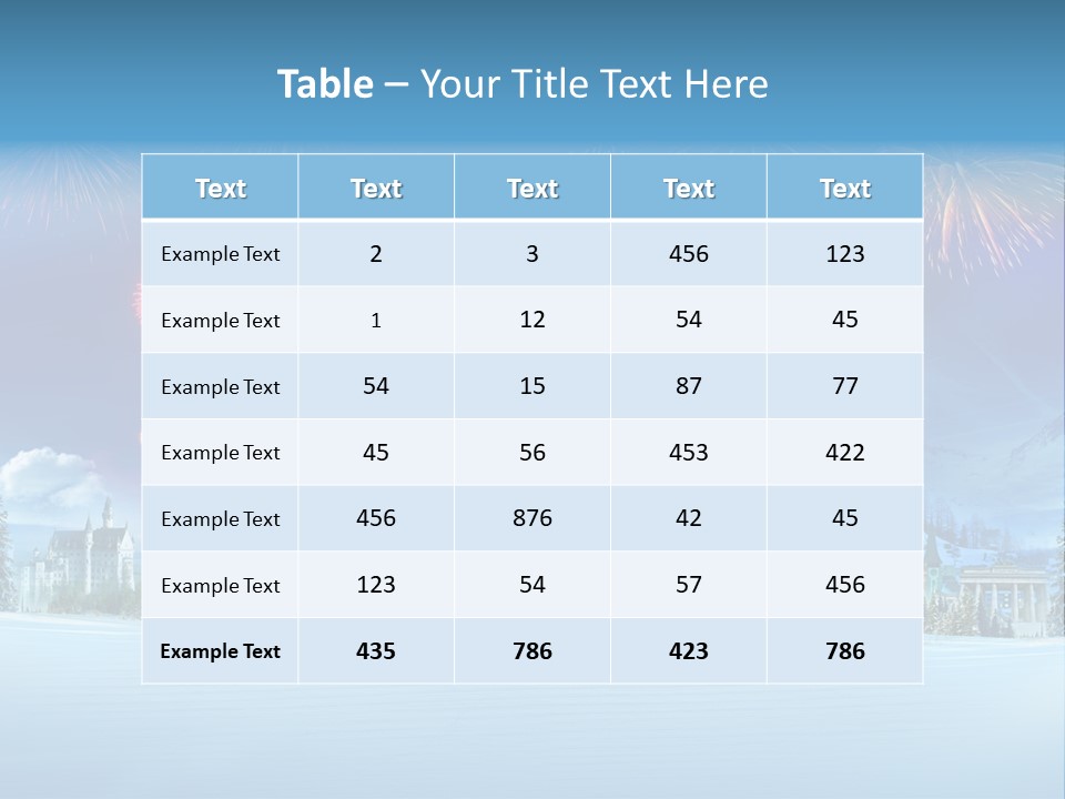 Rome Skiing Paris PowerPoint Template