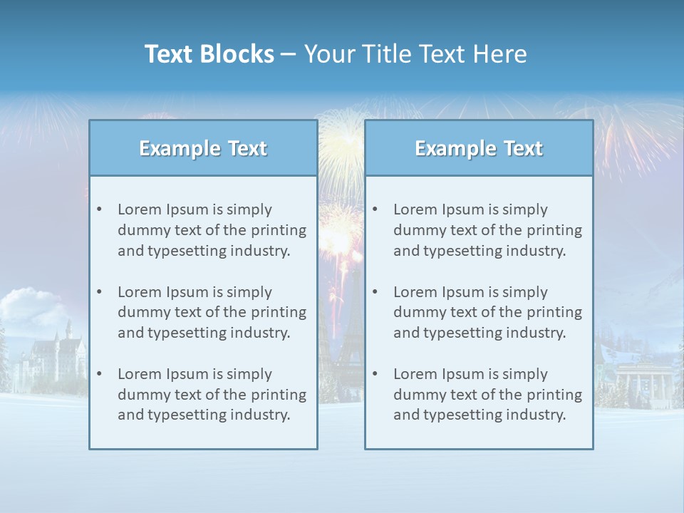 Rome Skiing Paris PowerPoint Template