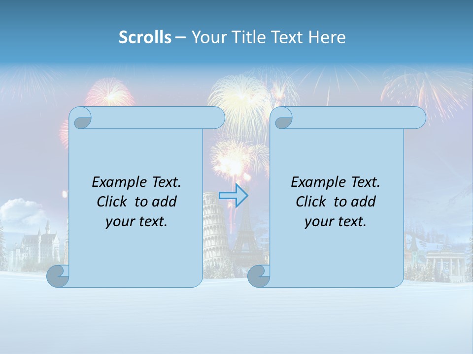 Rome Skiing Paris PowerPoint Template