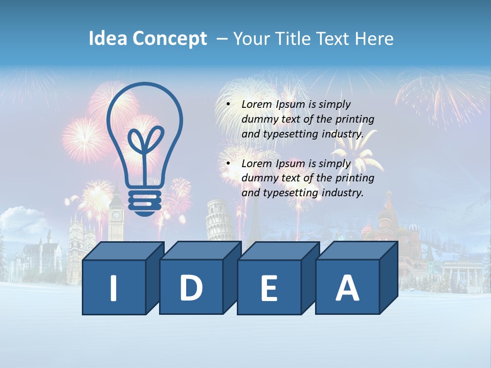 Rome Skiing Paris PowerPoint Template