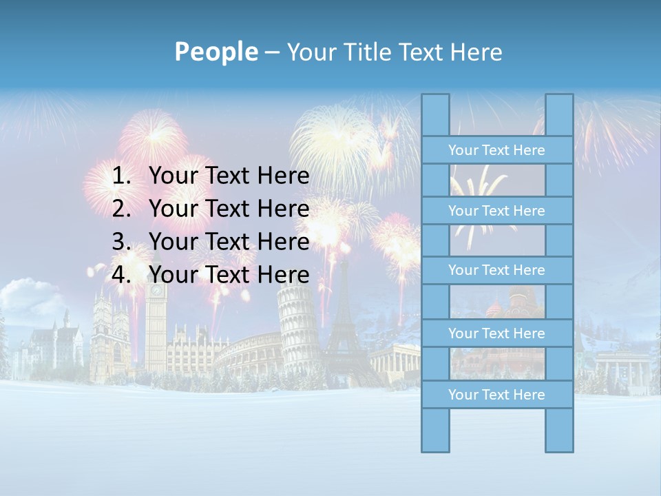 Rome Skiing Paris PowerPoint Template