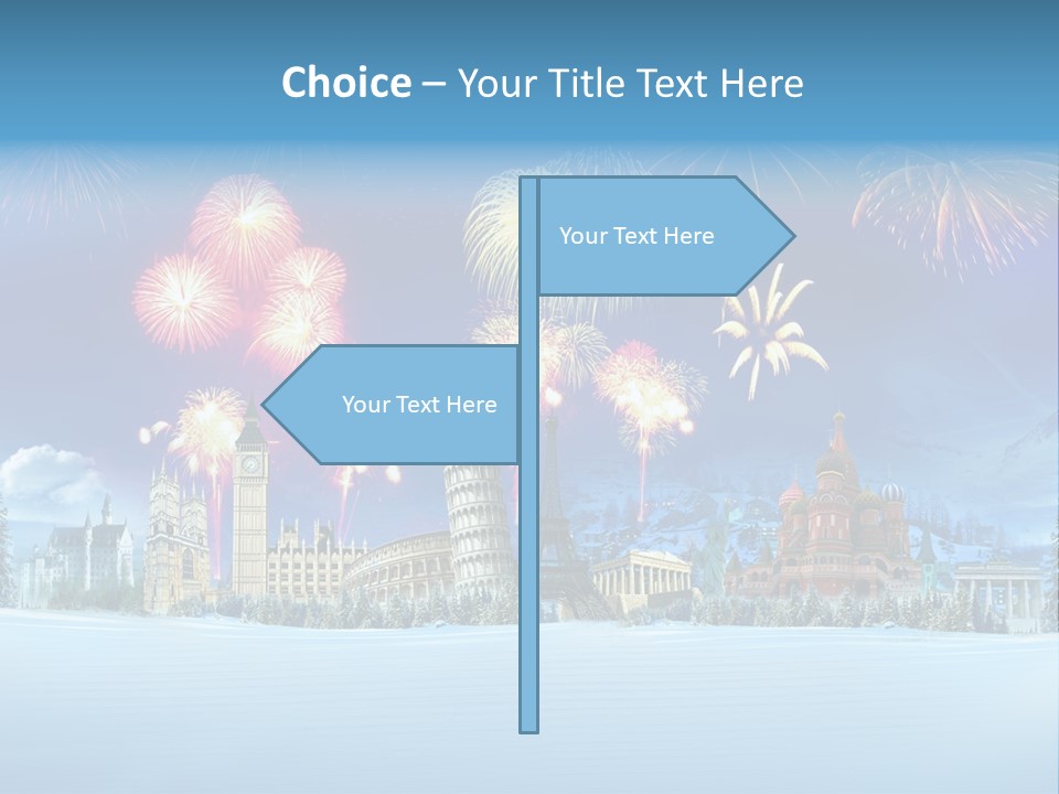 Rome Skiing Paris PowerPoint Template