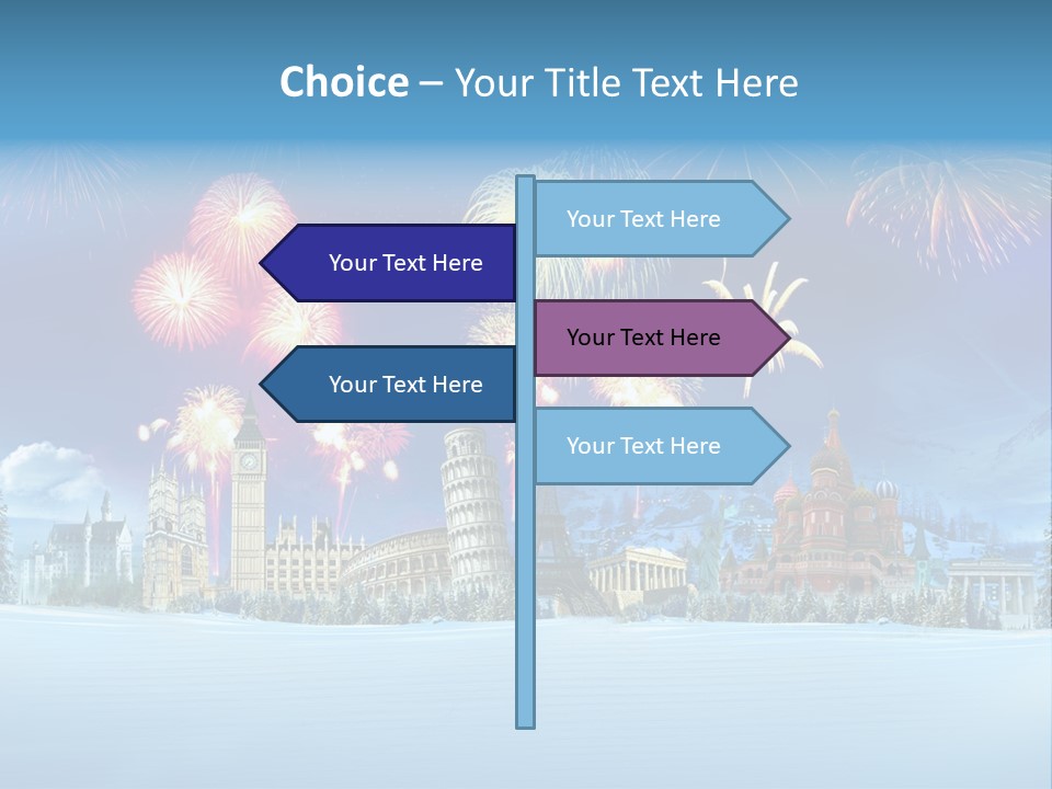 Rome Skiing Paris PowerPoint Template