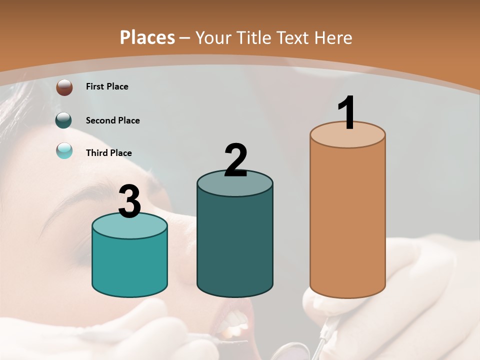 Male Caucasian Mouth PowerPoint Template