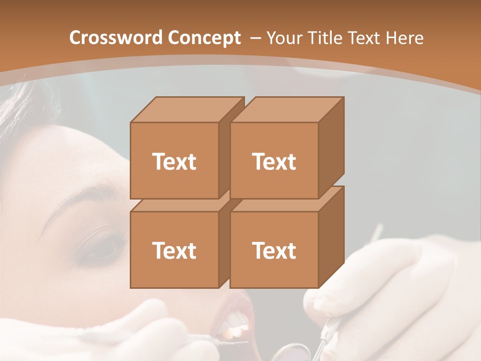 Male Caucasian Mouth PowerPoint Template