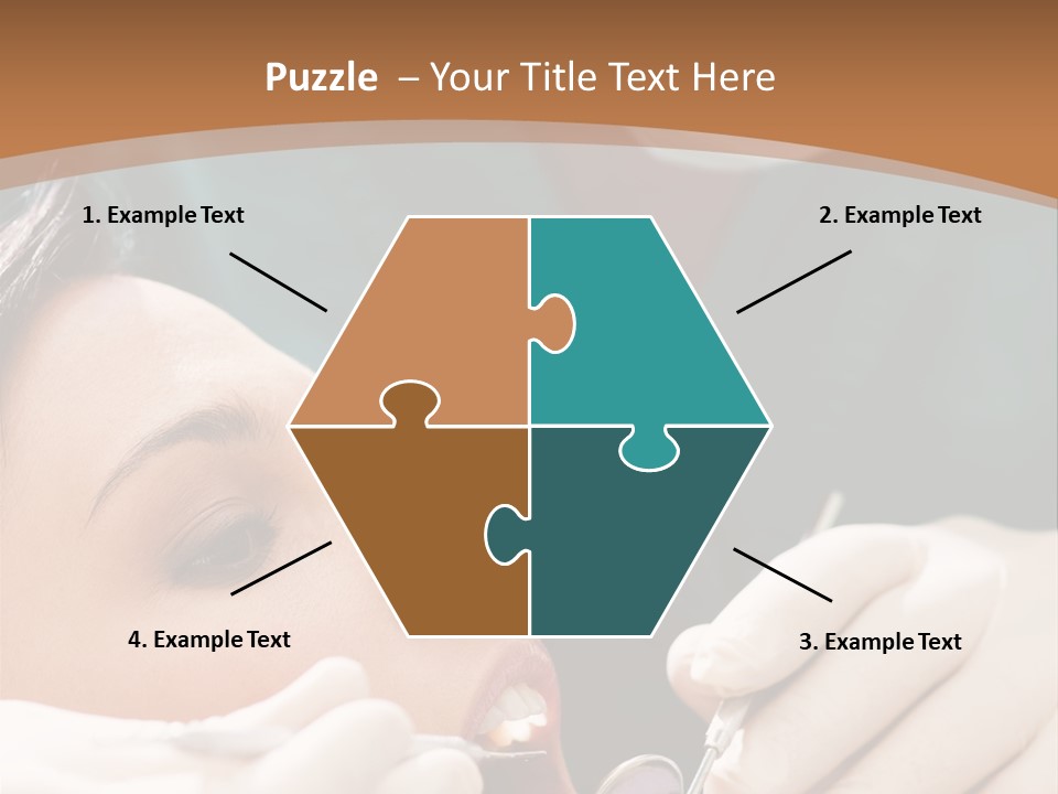 Male Caucasian Mouth PowerPoint Template