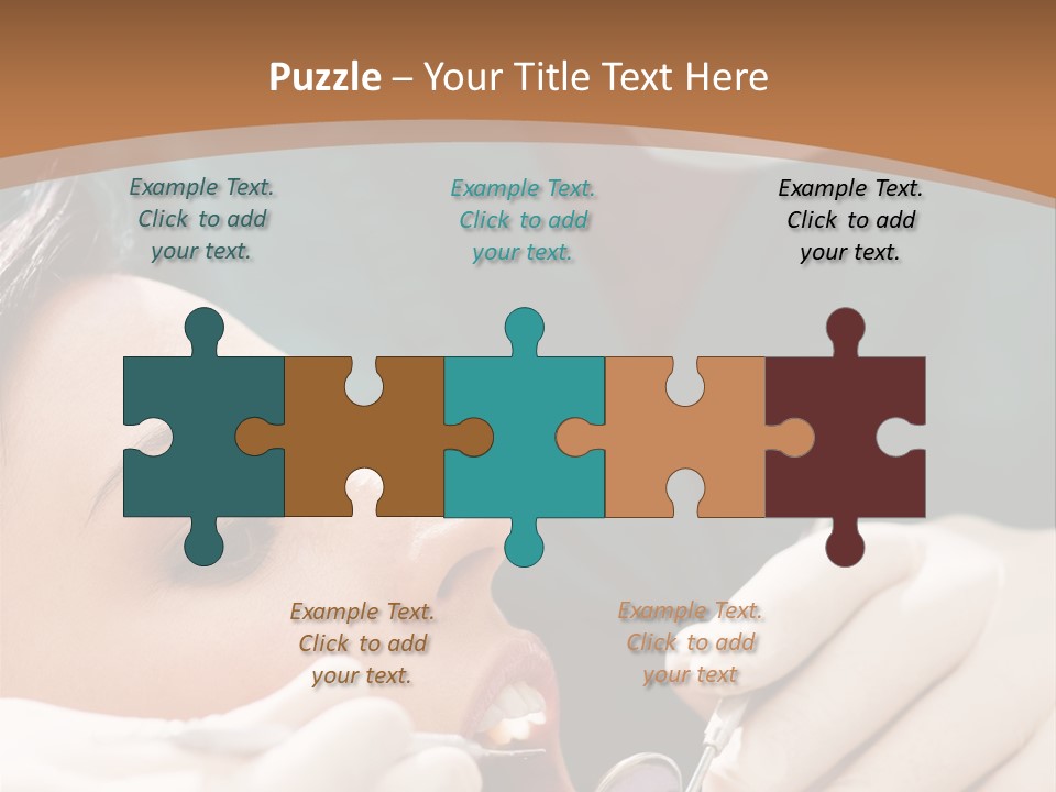 Male Caucasian Mouth PowerPoint Template