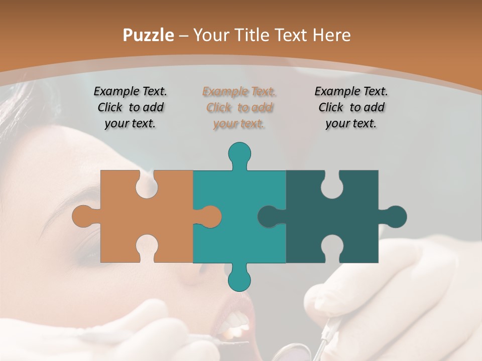 Male Caucasian Mouth PowerPoint Template