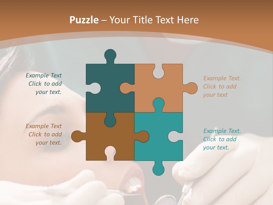 Male Caucasian Mouth PowerPoint Template