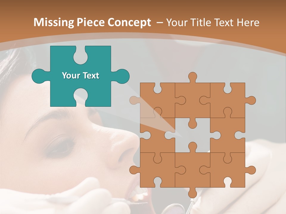 Male Caucasian Mouth PowerPoint Template