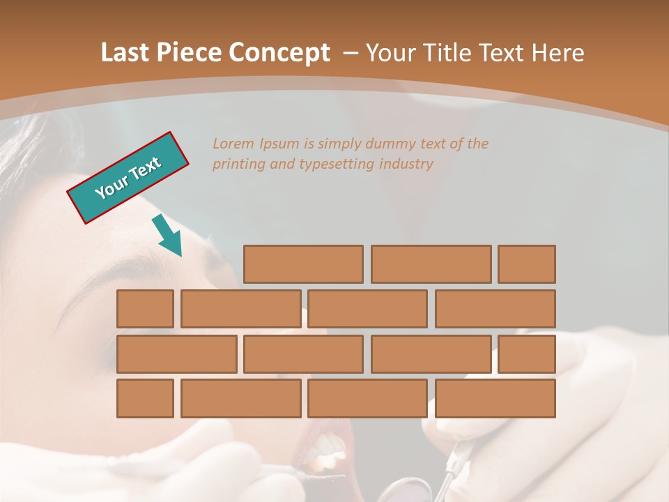 Male Caucasian Mouth PowerPoint Template