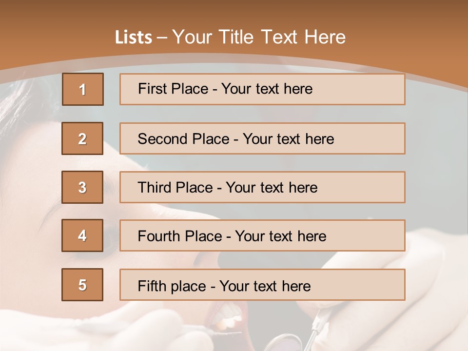 Male Caucasian Mouth PowerPoint Template