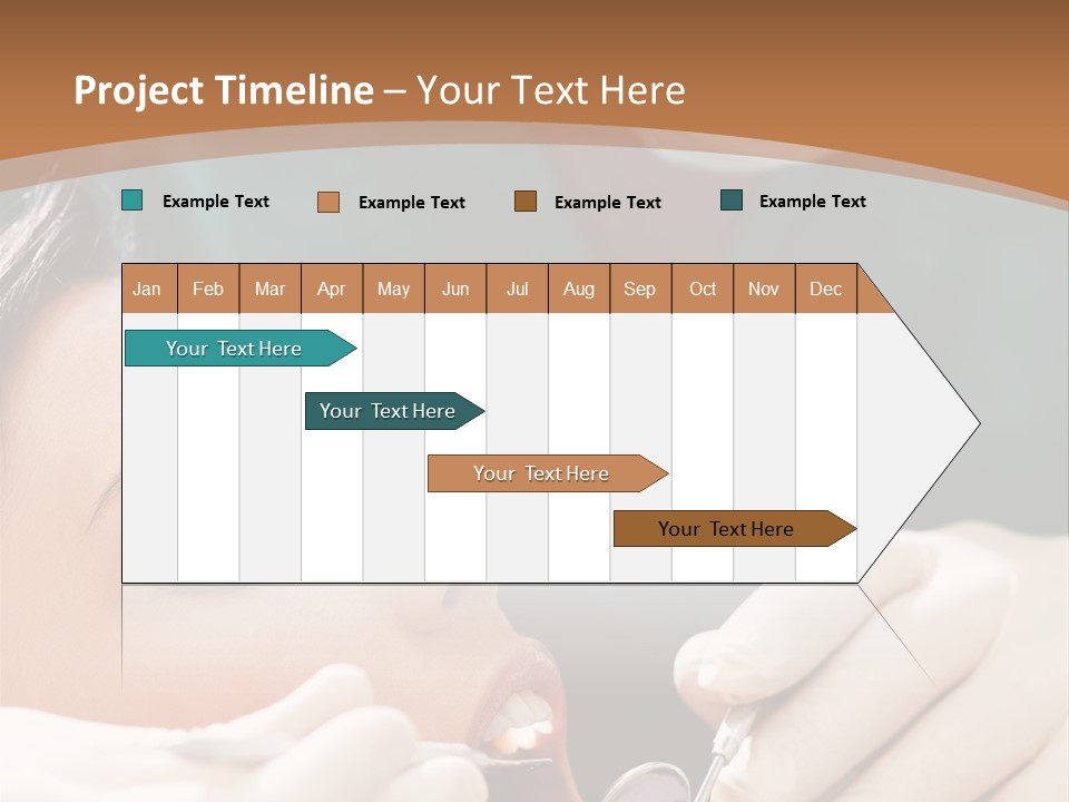 Male Caucasian Mouth PowerPoint Template