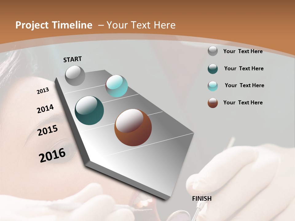 Male Caucasian Mouth PowerPoint Template