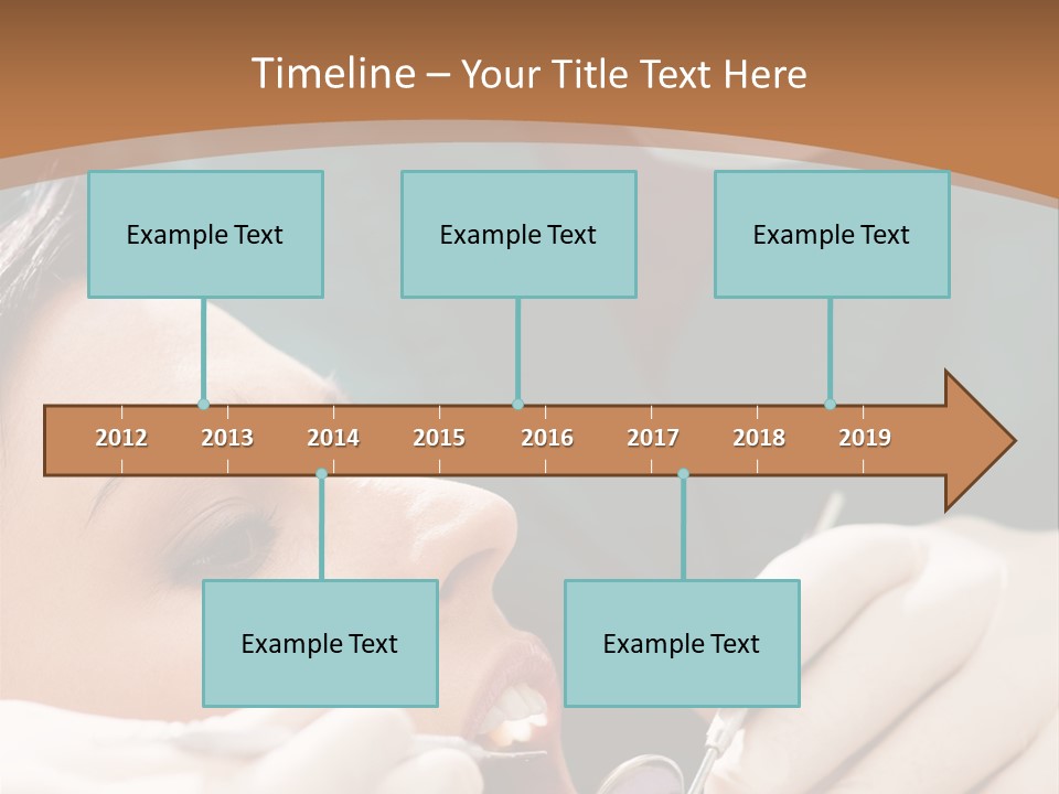 Male Caucasian Mouth PowerPoint Template