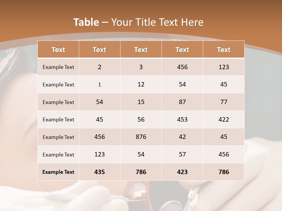 Male Caucasian Mouth PowerPoint Template
