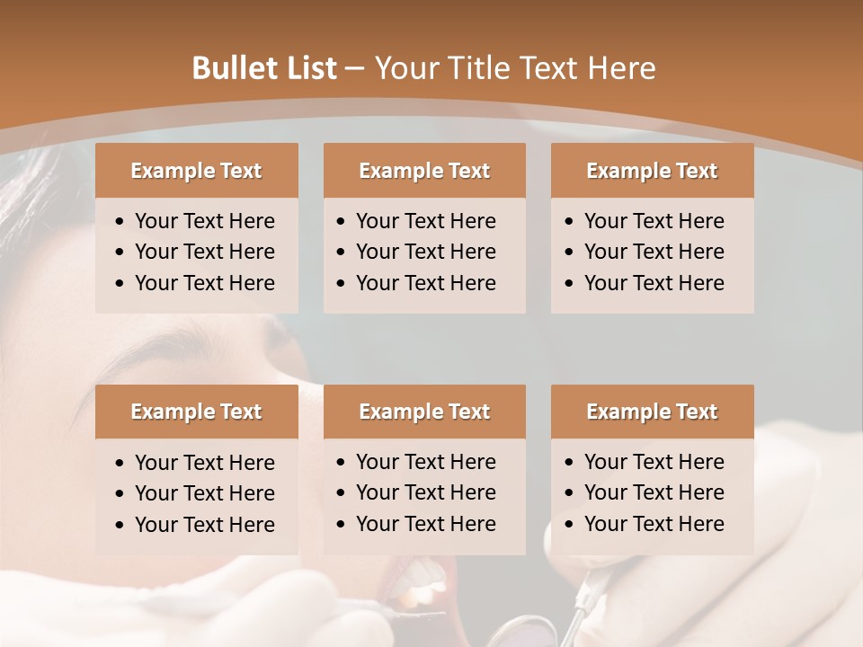 Male Caucasian Mouth PowerPoint Template