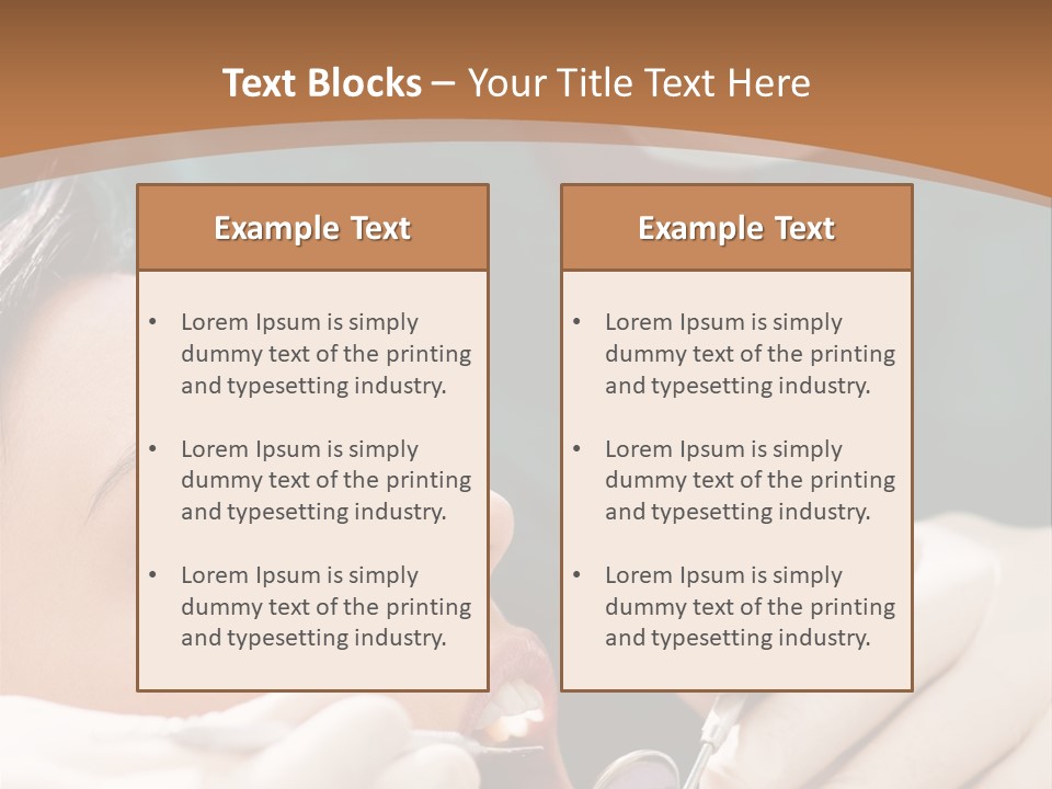 Male Caucasian Mouth PowerPoint Template