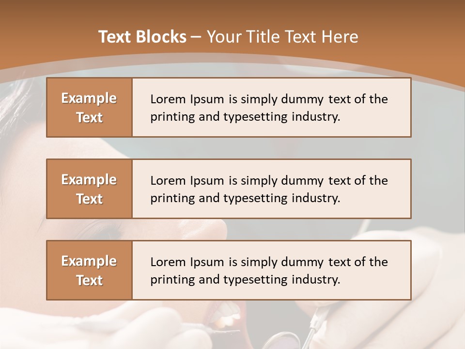 Male Caucasian Mouth PowerPoint Template