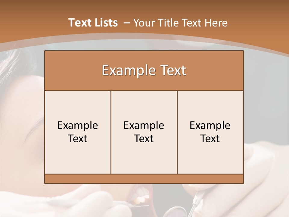 Male Caucasian Mouth PowerPoint Template