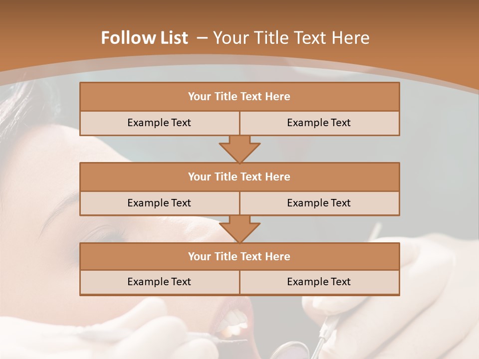 Male Caucasian Mouth PowerPoint Template
