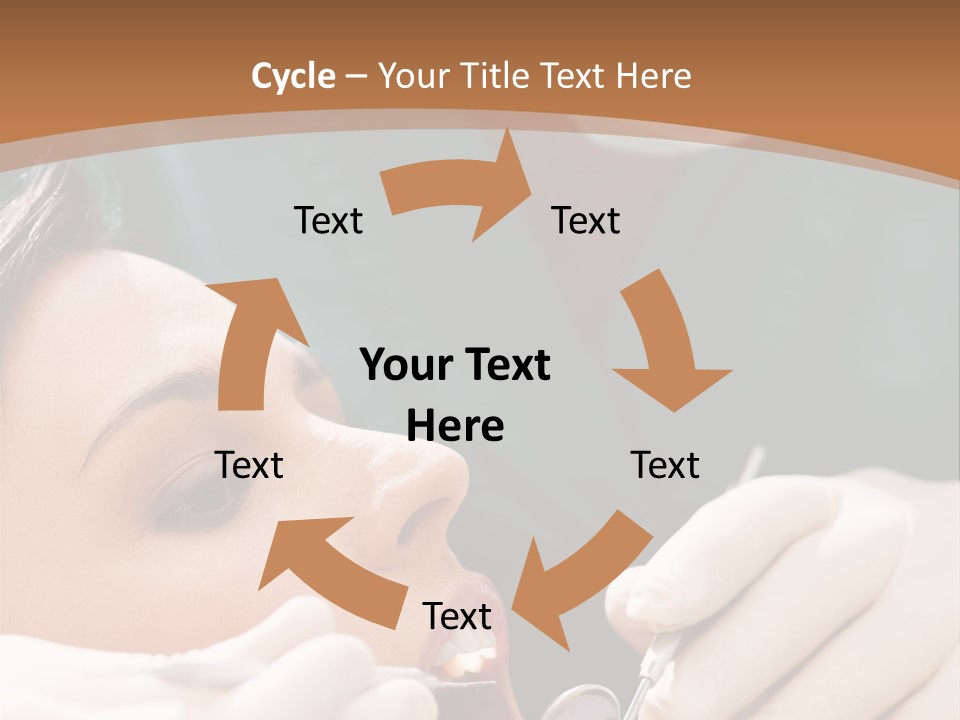 Male Caucasian Mouth PowerPoint Template