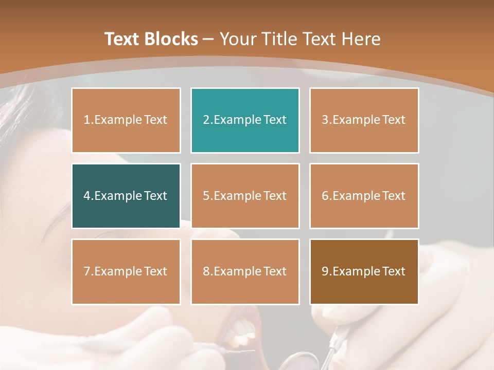 Male Caucasian Mouth PowerPoint Template