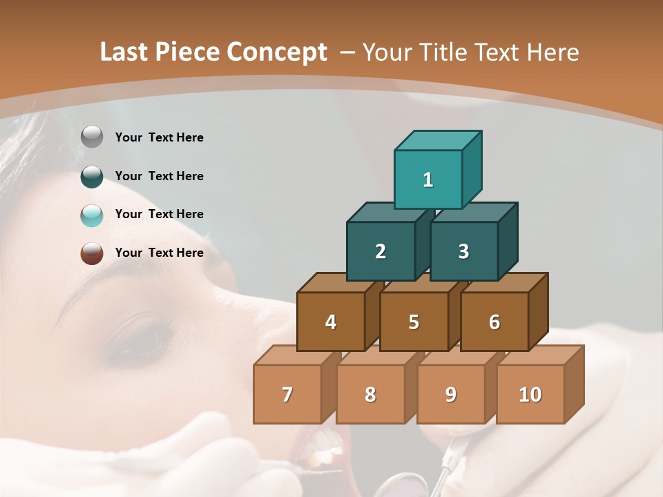 Male Caucasian Mouth PowerPoint Template