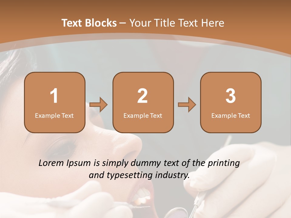 Male Caucasian Mouth PowerPoint Template