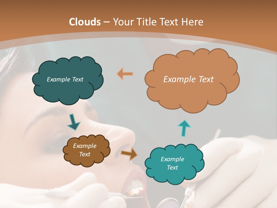 Male Caucasian Mouth PowerPoint Template