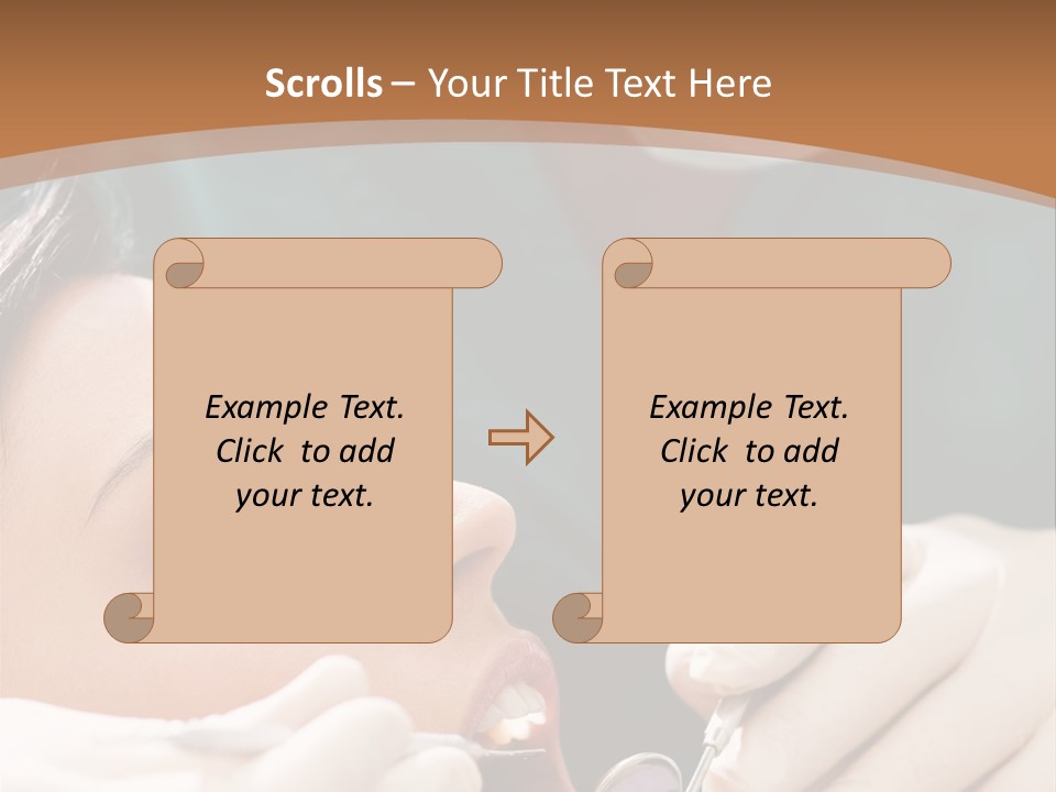 Male Caucasian Mouth PowerPoint Template