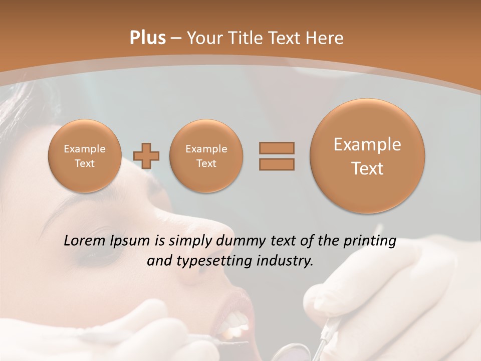 Male Caucasian Mouth PowerPoint Template