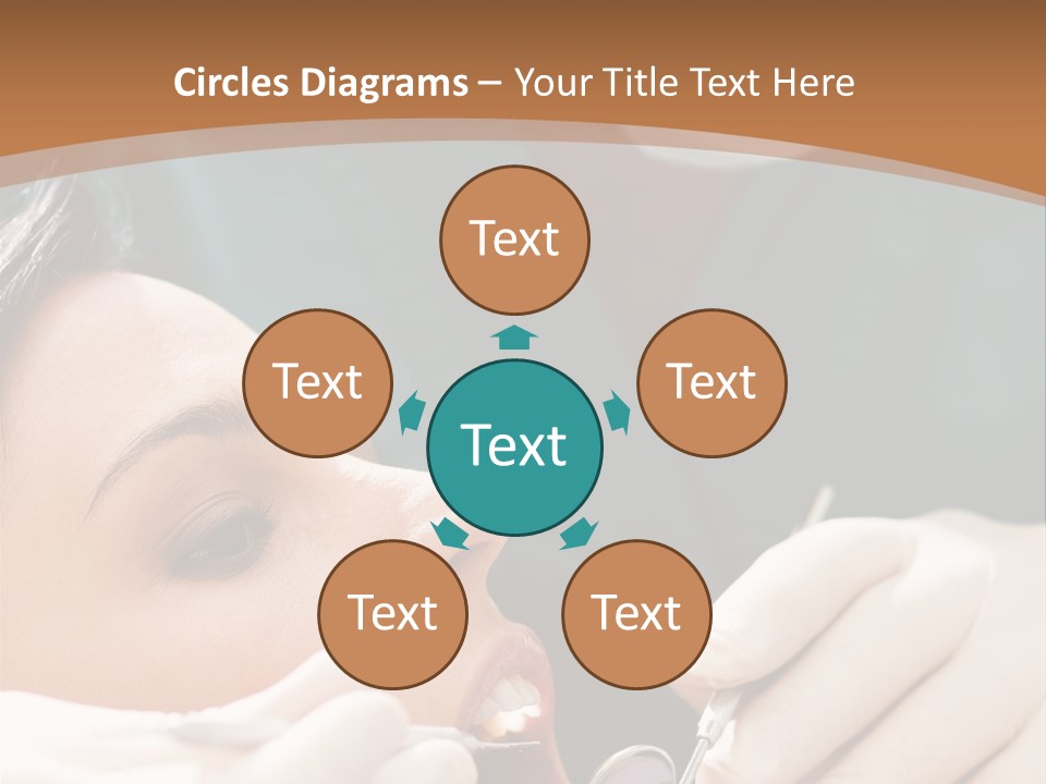 Male Caucasian Mouth PowerPoint Template