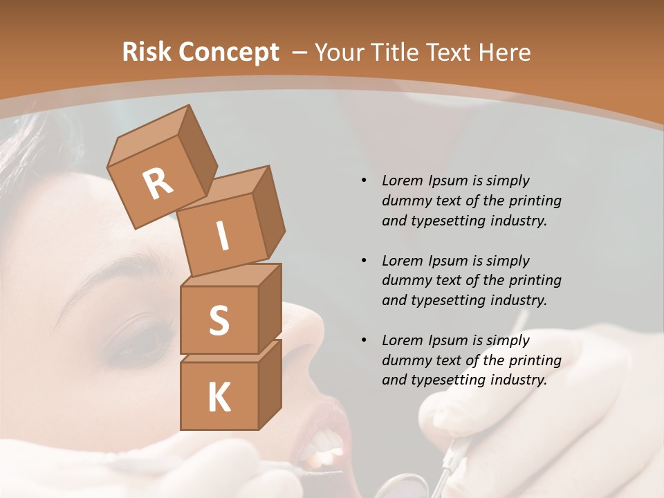 Male Caucasian Mouth PowerPoint Template