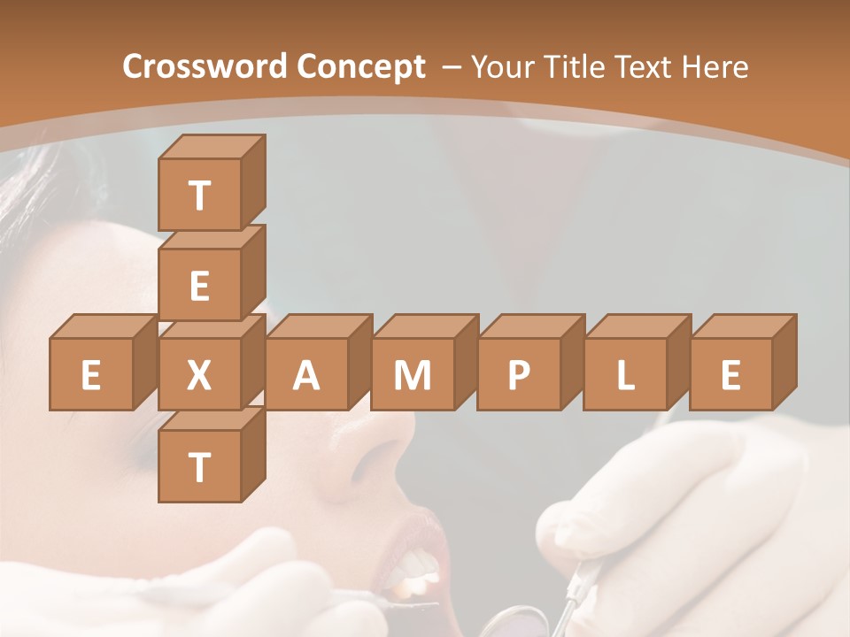 Male Caucasian Mouth PowerPoint Template