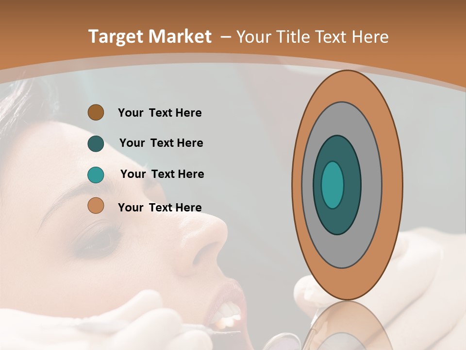 Male Caucasian Mouth PowerPoint Template