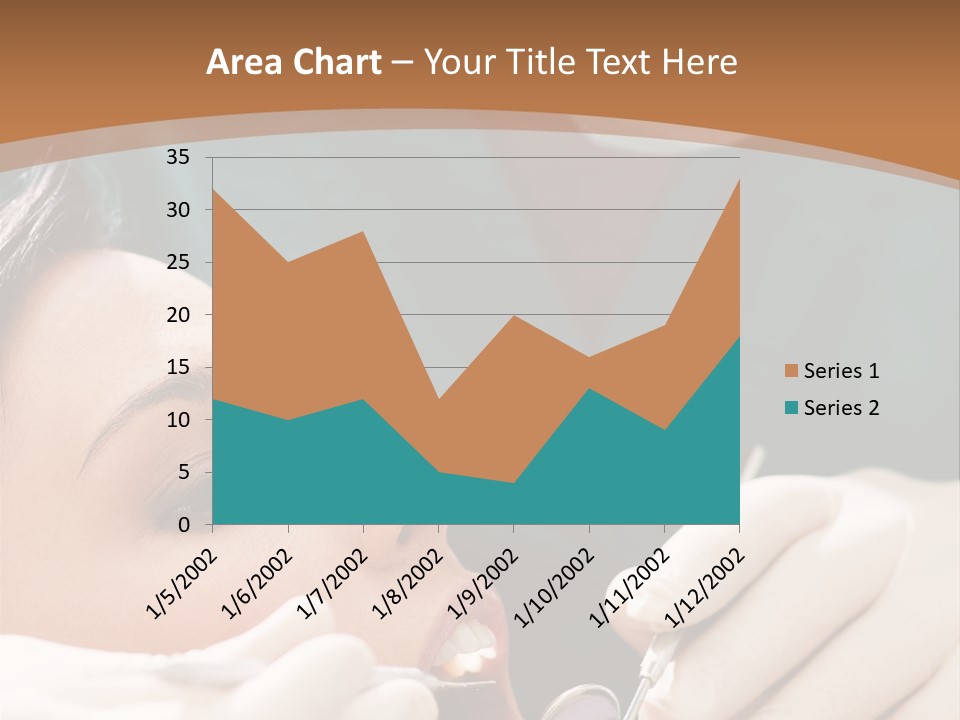Male Caucasian Mouth PowerPoint Template
