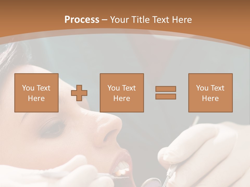 Male Caucasian Mouth PowerPoint Template