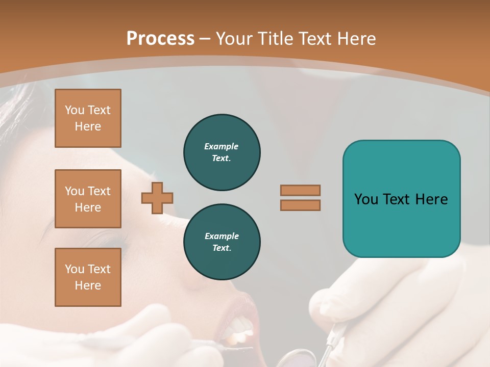 Male Caucasian Mouth PowerPoint Template