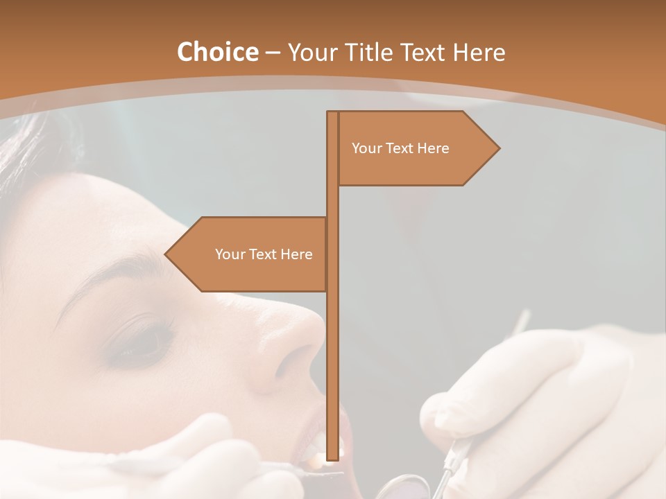 Male Caucasian Mouth PowerPoint Template