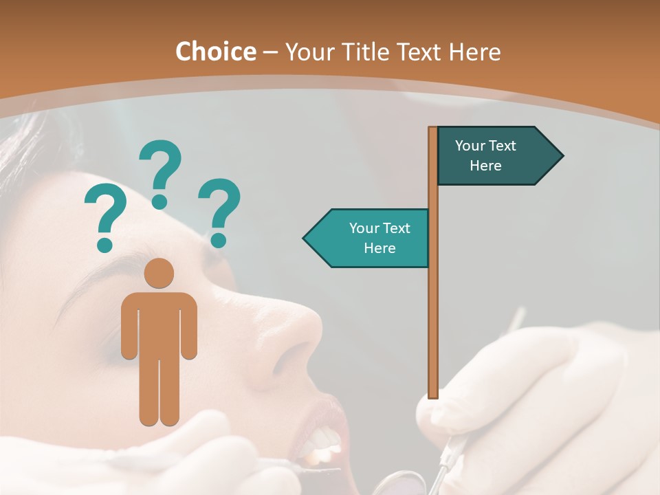 Male Caucasian Mouth PowerPoint Template