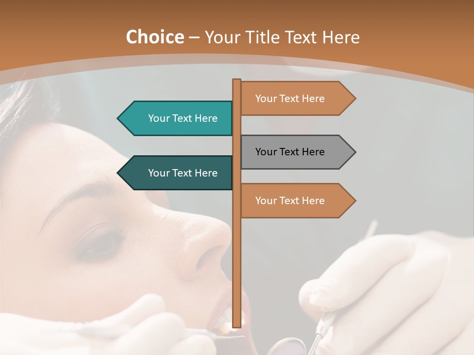 Male Caucasian Mouth PowerPoint Template