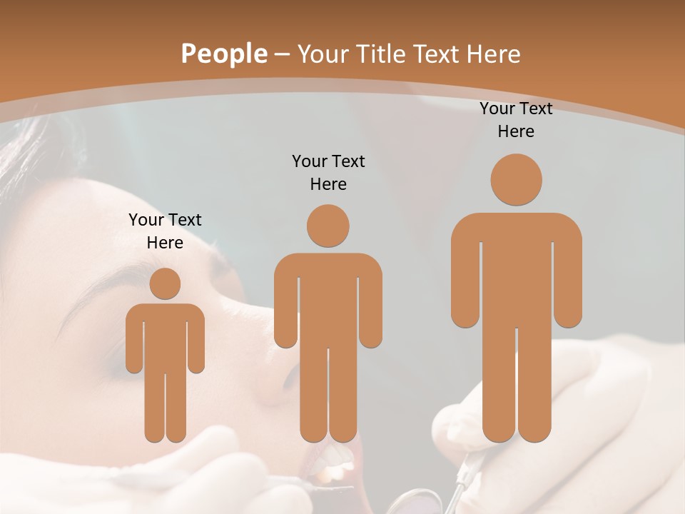 Male Caucasian Mouth PowerPoint Template