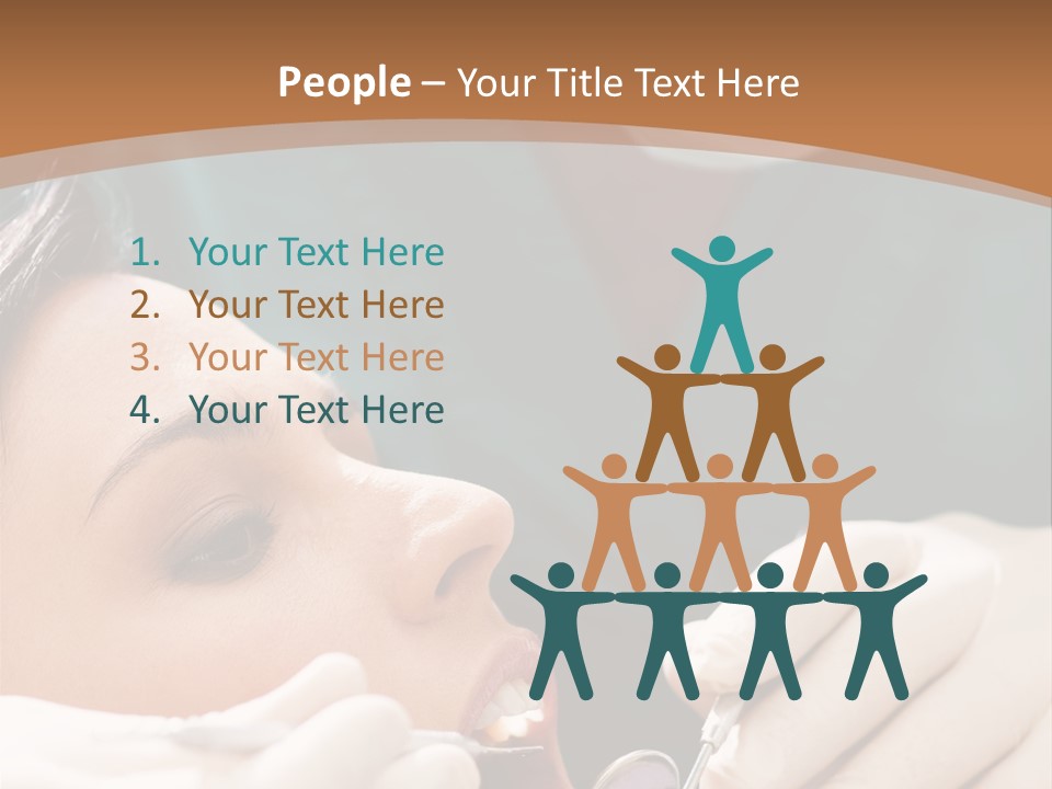 Male Caucasian Mouth PowerPoint Template