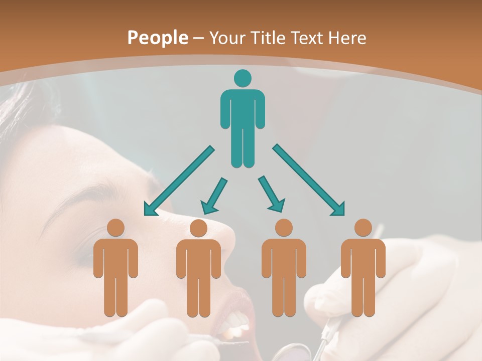 Male Caucasian Mouth PowerPoint Template