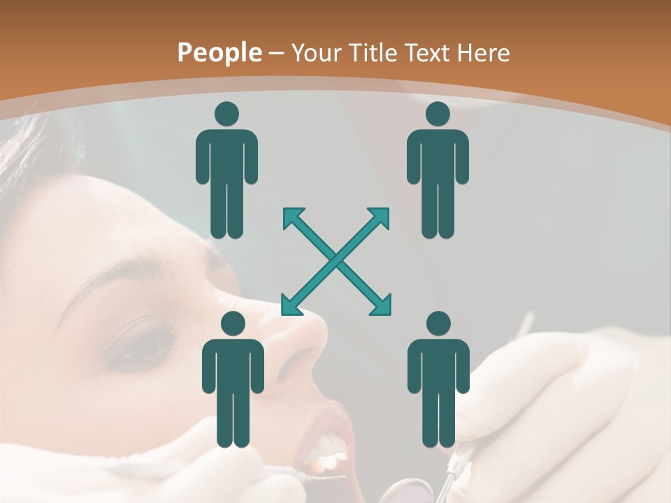 Male Caucasian Mouth PowerPoint Template